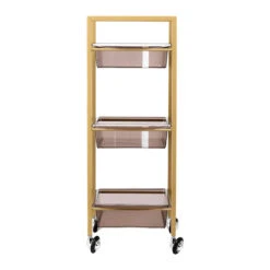 Beauty Trolley / Helper 93 Gold On Wheels(Beauty Trolley Helper 93 Gold On Wheels) -Roxie Cosmetics Shop 150650 02 1002
