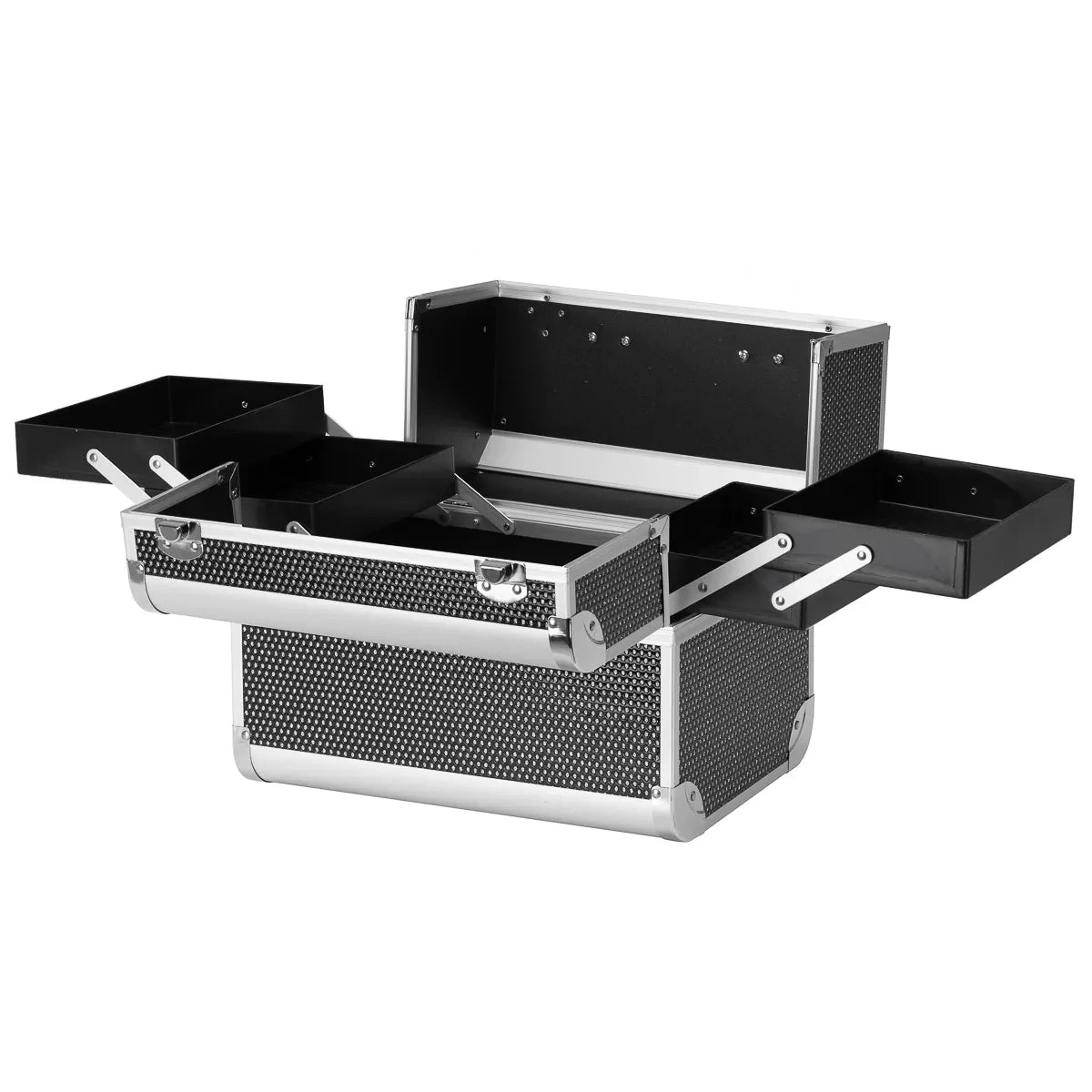 Professional Black Cosmetic Case 44 – Durable, Stylish Organizer For Mobile Stylists & Beauty Tools(Professional Black Cosmetic Case 44 Durable Stylish Organizer For Mobile Stylists Beauty Tools) 6 Professional Black Cosmetic Case 44 – Durable, Stylish Organizer For Mobile Stylists & Beauty Tools(Professional Black Cosmetic Case 44 Durable Stylish Organizer For Mobile Stylists Beauty Tools) - Image 4