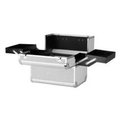 Professional Silver Cosmetic Case 44 – Durable, Stylish Organizer For Mobile Stylists & Beauty Tools(Professional Silver Cosmetic Case 44 Durable Stylish Organizer For Mobile Stylists Beauty Tools) -Roxie Cosmetics Shop 151885 04 2804