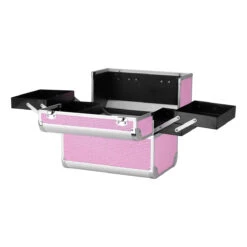 Professional Pink Cosmetic Case 44 – Durable, Stylish Organizer For Mobile Stylists & Beauty Tools(Professional Pink Cosmetic Case 44 Durable Stylish Organizer For Mobile Stylists Beauty Tools) -Roxie Cosmetics Shop 151886 04 2904