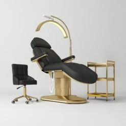 Manufakturo Étoile Black The Complete Studio Set - Beauty Bed, Chair, Moonlight & Trolley(Manufakturo Etoile Black The Complete Studio Set Beauty Bed Chair Moonlight Trolley)