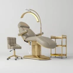 Manufakturo Étoile Brown The Complete Studio Set - Beauty Bed, Chair, Moonlight & Trolley(Manufakturo Etoile Brown The Complete Studio Set Beauty Bed Chair Moonlight Trolley)