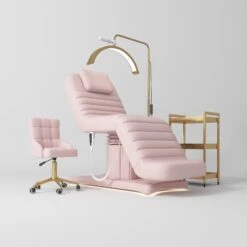 Manufakturo Grandeur Light Pink The Complete Studio Set - Beauty Bed, Chair, Moonlight & Trolley(Manufakturo Grandeur Light Pink The Complete Studio Set Beauty Bed Chair Moonlight Trolley)
