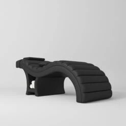 Manufakturo Luxe Eyelash Bed – Contoured Spa Couch With Towel Storage Black(Manufakturo Luxe Eyelash Bed Contoured Spa Couch With Towel Storage Black)