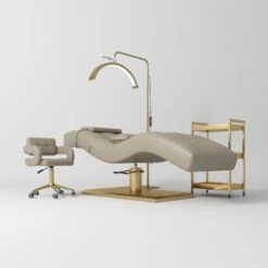Manufakturo Prestige Brown The Complete Studio Set - Lash Bed, Chair, Moonlight & Trolley(Manufakturo Prestige Brown The Complete Studio Set Lash Bed Chair Moonlight Trolley)