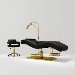 Manufakturo Prestige Hydraulic Eyelash Bed – Adjustable Headrest & High-Density Sponge Black(Manufakturo Prestige Hydraulic Eyelash Bed Adjustable Headrest High Density Sponge Black) -Roxie Cosmetics Shop Manufakturo Prestige Hydraulic Eyeash Bed Adjustable Headrest High Density Sponge Black Set