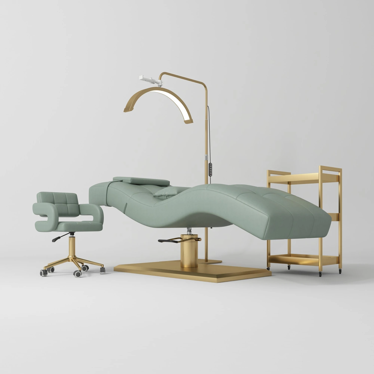 Manufakturo Prestige Olive The Complete Studio Set - Lash Bed, Chair, Moonlight & Trolley(Manufakturo Prestige Olive The Complete Studio Set Lash Bed Chair Moonlight Trolley) 3 Manufakturo Prestige Olive The Complete Studio Set - Lash Bed, Chair, Moonlight & Trolley(Manufakturo Prestige Olive The Complete Studio Set Lash Bed Chair Moonlight Trolley)