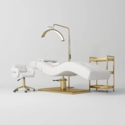 Manufakturo Prestige White The Complete Studio Set - Lash Bed, Chair, Moonlight & Trolley(Manufakturo Prestige White The Complete Studio Set Lash Bed Chair Moonlight Trolley)