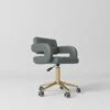 Manufakturo Serenity Salon Chair - 360-Degree Rotation Gold Base Navy(Manufakturo Serenity Salon Chair 360 Degree Rotation Gold Base Navy) -Roxie Cosmetics Shop Manufakturo Serenity Salon Chair 360 Degree Rotation Gold Base Navy