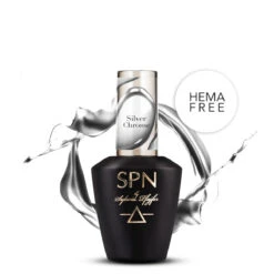 SPN Nails UV/LED Gel Polish Silver Chrome(Spn Nails Uv Led Gel Polish Silver Chrome)