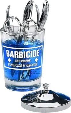 Barbicide Glass Container For Disinfection 120ml(Barbicide Glass Container For Disinfection 120ml)
