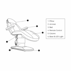 Manufakturo Étoile Electric Lash Beauty Bed - 3 Motors Bare Blush(Manufakturo Etoile Electric Lash Beauty Bed 3 Motors Bare Blush) -Roxie Cosmetics Shop etoile what is inside 3