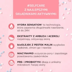 Eveline Beauty&Glow Caring Micellar Gel Face Eyes & Lips(Eveline Beauty Glow Caring Micellar Gel Face Eyes Lips) -Roxie Cosmetics Shop eveline beuaty glow face wash gel all skin types effect ingredients roxie cosmetics