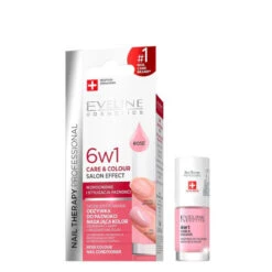Eveline Nail Therapy 6in1 Care & Colour Nail Conditioner(Eveline Nail Therapy 6in1 Care Colour Nail Conditioner) -Roxie Cosmetics Shop eveline cosmetics 6in1 nail therapy conditioner care colour rose