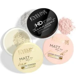 Eveline Matt My Day Peach & Banana Loose Powder(Eveline Matt My Day Peach Banana Loose Powder) -Roxie Cosmetics Shop eveline cosmetics makeup loose powders hd all shades