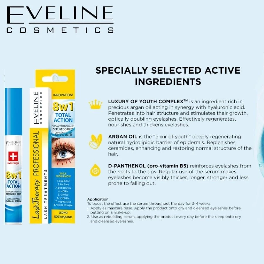 Eveline Total Action Concentrated Eyelash Serum 8in1(Eveline Total Action Concentrated Eyelash Serum 8in1) 6 Eveline Total Action Concentrated Eyelash Serum 8in1(Eveline Total Action Concentrated Eyelash Serum 8in1) - Image 4
