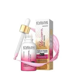 Eveline Unicorn Drops 2in1 Makeup Primer & Beauty Serum(Eveline Unicorn Drops 2in1 Makeup Primer Beauty Serum) -Roxie Cosmetics Shop eveline cosmetics unicorn magic drops makeup primer serum long lasting2in1