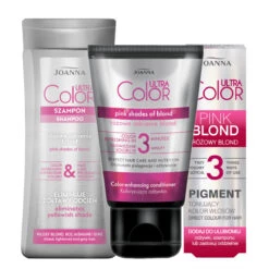 Joanna Ultra Color Pink Shades Of Blonde Colour Enhancing Hair Bundle(Joanna Ultra Color Pink Shades Of Blonde Colour Enhancing Hair Bundle)