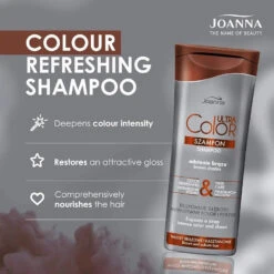 Joanna Ultra Color Hair Shampoo Brown & Auburn Hairs(Joanna Ultra Color Hair Shampoo Brown Auburn Hairs) -Roxie Cosmetics Shop joanna ultra color refreshing shampoo for brown shades hair 200ml