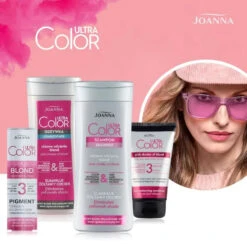 Joanna Ultra Color Pink Colouring Conditioner(Joanna Ultra Color Pink Colouring Conditioner) 9 Joanna Ultra Color Pink Colouring Conditioner(Joanna Ultra Color Pink Colouring Conditioner) -Roxie Cosmetics Shop joanna ultra colorr refreshing conditioner pink blond hair