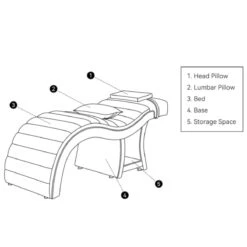 Manufakturo Luxe Eyelash Bed – Contoured Spa Couch With Towel Storage Cappuccino(Manufakturo Luxe Eyelash Bed Contoured Spa Couch With Towel Storage Cappuccino) 7 Manufakturo Luxe Eyelash Bed – Contoured Spa Couch With Towel Storage Cappuccino(Manufakturo Luxe Eyelash Bed Contoured Spa Couch With Towel Storage Cappuccino) -Roxie Cosmetics Shop manufakturo beauty bed luxe eyelash bed white roxie cosmetics 6