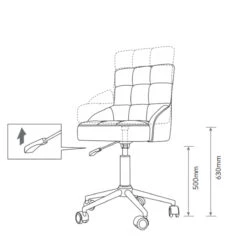 Manufakturo Noblesse Beauty Chair - 360-Degree Rotation Brown(Manufakturo Noblesse Beauty Chair 360 Degree Rotation Brown) -Roxie Cosmetics Shop manufakturo beauty chair stool nobles height roxie cosmetics 2