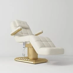 Manufakturo Saphir Version B Electric Salon Bed With Dual Controls Creamy(Manufakturo Saphir Version B Electric Salon Bed With Dual Controls Creamy)