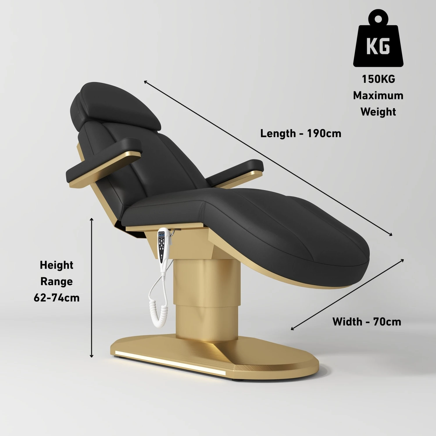 Manufakturo Étoile Black The Complete Studio Set - Beauty Bed, Chair, Moonlight & Trolley(Manufakturo Etoile Black The Complete Studio Set Beauty Bed Chair Moonlight Trolley) 7 Manufakturo Étoile Black The Complete Studio Set - Beauty Bed, Chair, Moonlight & Trolley(Manufakturo Etoile Black The Complete Studio Set Beauty Bed Chair Moonlight Trolley) - Image 5