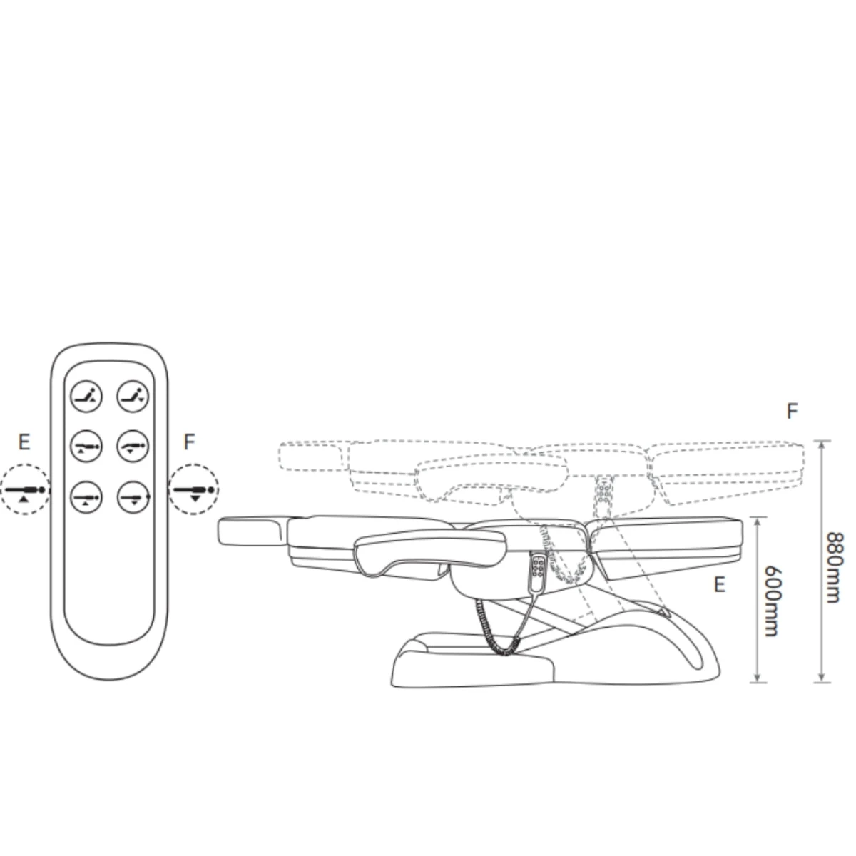 Manufakturo Grace Electric Beauty Bed - 3 Motors Olive(Manufakturo Grace Electric Beauty Bed 3 Motors Olive) 16 Manufakturo Grace Electric Beauty Bed - 3 Motors Olive(Manufakturo Grace Electric Beauty Bed 3 Motors Olive) - Image 14
