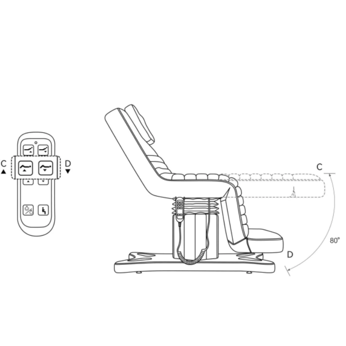 Manufakturo Grandeur Electric Lash Beauty Bed - 3 Motors Bare Blush(Manufakturo Grandeur Electric Lash Beauty Bed 3 Motors Bare Blush) 9 Manufakturo Grandeur Electric Lash Beauty Bed - 3 Motors Bare Blush(Manufakturo Grandeur Electric Lash Beauty Bed 3 Motors Bare Blush) - Image 7