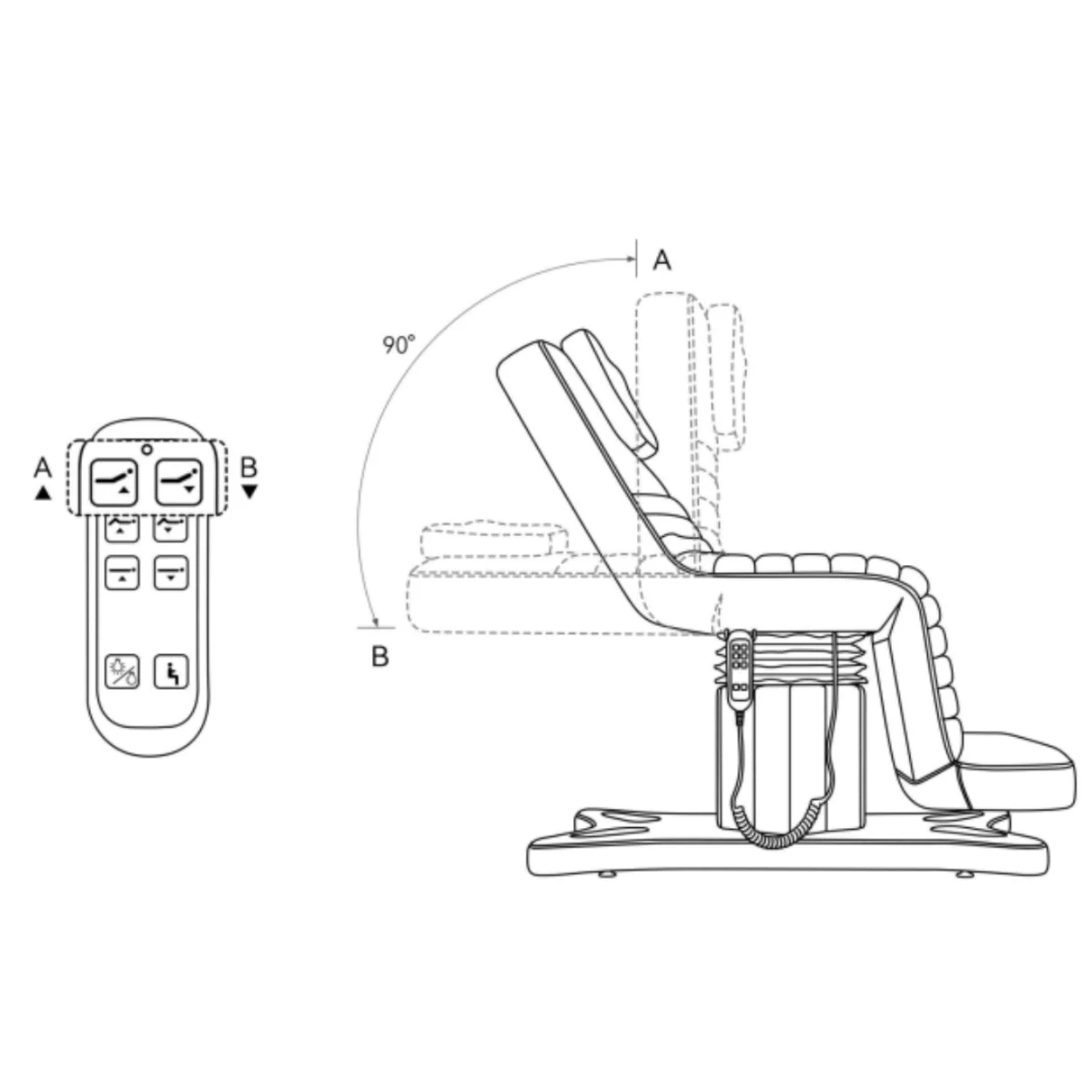 Manufakturo Grandeur Electric Lash Beauty Bed - 3 Motors Bare Blush(Manufakturo Grandeur Electric Lash Beauty Bed 3 Motors Bare Blush) 8 Manufakturo Grandeur Electric Lash Beauty Bed - 3 Motors Bare Blush(Manufakturo Grandeur Electric Lash Beauty Bed 3 Motors Bare Blush) - Image 6