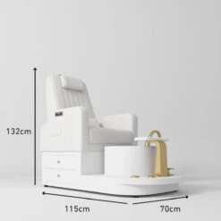 Manufakturo Noémie White Luxury Electric Pedicure Chair – Massage Backrest, Gold Tap, USB-C, Ceramic Basin(Manufakturo Noemie White Luxury Electric Pedicure Chair Massage Backrest Gold Tap Usb C Ceramic Basin) 5 Manufakturo Noémie White Luxury Electric Pedicure Chair – Massage Backrest, Gold Tap, USB-C, Ceramic Basin(Manufakturo Noemie White Luxury Electric Pedicure Chair Massage Backrest Gold Tap Usb C Ceramic Basin) -Roxie Cosmetics Shop manufakturo noemi pedicure chair white roxie cosmetics