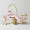 Manufakturo Orielle B Light Pink – 4-Piece Beauty Studio Set: Luxury Bed, Chair, Moonlight & Trolley(Manufakturo Orielle B Light Pink 4 Piece Beauty Studio Set Luxury Bed Chair Moonlight Trolley) -Roxie Cosmetics Shop manufakturo orielle b salon set light pink