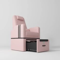 Manufakturo Perle Luxury Pedicure Chair – No Plumbing Required, Leather Upholstery Bare Blush(Manufakturo Perle Luxury Pedicure Chair No Plumbing Required Leather Upholstery Bare Blush)