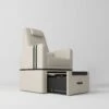 Manufakturo Perle Luxury Pedicure Chair – No Plumbing Required, Leather Upholstery Cappuccino(Manufakturo Perle Luxury Pedicure Chair No Plumbing Required Leather Upholstery Cappuccino)