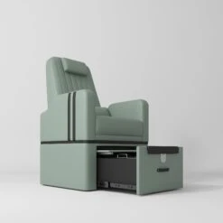 Manufakturo Perle Luxury Pedicure Chair – No Plumbing Required, Leather Upholstery Olive(Manufakturo Perle Luxury Pedicure Chair No Plumbing Required Leather Upholstery Olive)