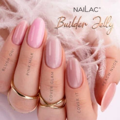 NaiLac Jelly Nail Builder UV/LED Pink Milk(Nailac Jelly Nail Builder Uv Led Pink Milk) -Roxie Cosmetics Shop nailac builder jelly nail building gel shades on the nails 0b34ded0 628d 49df 8313 1c787be6a3b0