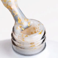 NaiLac Hybrid UV/LED Glammy Rubber Base Milk & Gold(Nailac Hybrid Uv Led Glammy Rubber Base Milk Gold) 10 NaiLac Hybrid UV/LED Glammy Rubber Base Milk & Gold(Nailac Hybrid Uv Led Glammy Rubber Base Milk Gold) -Roxie Cosmetics Shop nailac glammy rubber base milk gold flakes 7ml