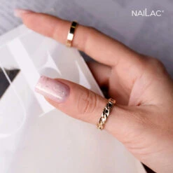 NaiLac Hybrid UV/LED Glammy Rubber Base Milk & Powder(Nailac Hybrid Uv Led Glammy Rubber Base Milk Powder) -Roxie Cosmetics Shop nailac glammy rubber base milk powder nail styling roxie cosmetics