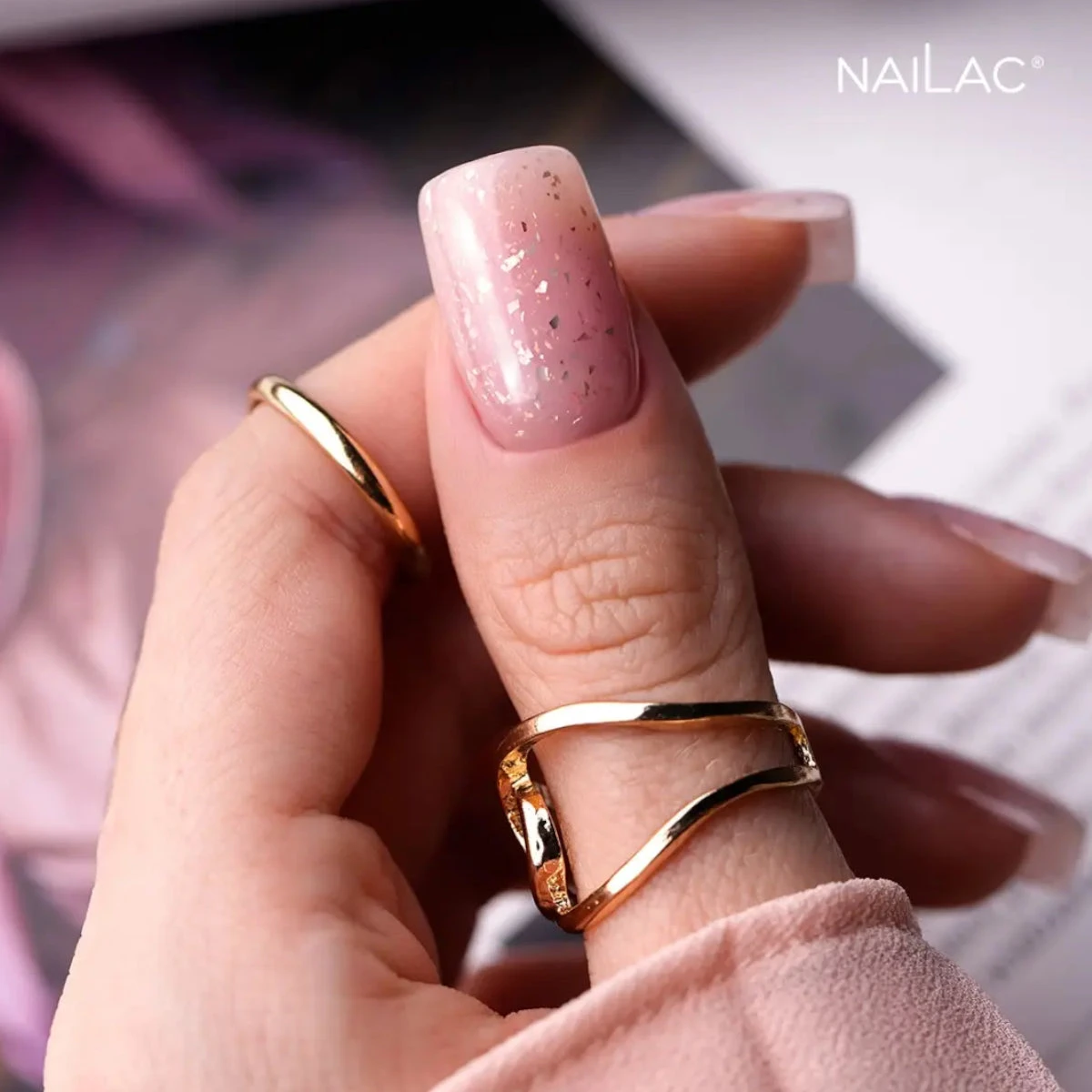 NaiLac Hybrid UV/LED Glammy Rubber Base Powder & Rouge(Nailac Hybrid Uv Led Glammy Rubber Base Powder Rouge) 6 NaiLac Hybrid UV/LED Glammy Rubber Base Powder & Rouge(Nailac Hybrid Uv Led Glammy Rubber Base Powder Rouge) - Image 4