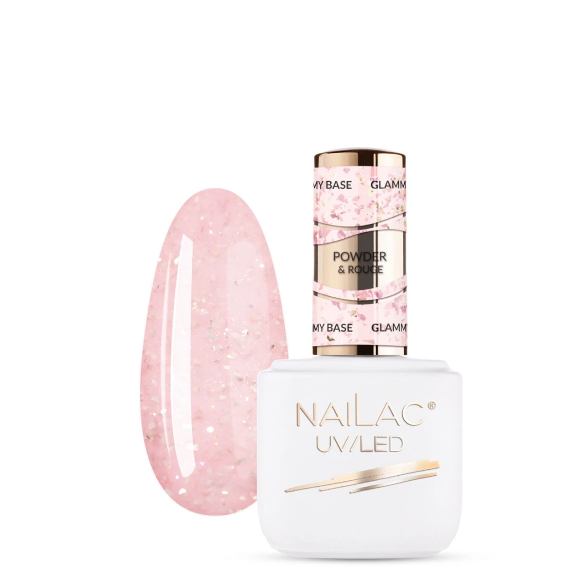 NaiLac Hybrid UV/LED Glammy Rubber Base Powder & Rouge(Nailac Hybrid Uv Led Glammy Rubber Base Powder Rouge) 3 NaiLac Hybrid UV/LED Glammy Rubber Base Powder & Rouge(Nailac Hybrid Uv Led Glammy Rubber Base Powder Rouge)