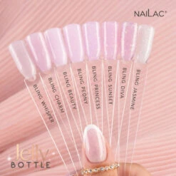 Nailac Jelly Bottle Gel Bling Jasmine(Nailac Jelly Bottle Gel Bling Jasmine) -Roxie Cosmetics Shop nailac jelly bottle gel bling jasmine nail collection glitter roxie cosmetics