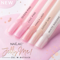 NaiLac Jelly Me! UV/LED Gel Nail Polish Fancy Lady(Nailac Jelly Me Uv Led Gel Nail Polish Fancy Lady) -Roxie Cosmetics Shop nailac jelly me gel nail polish uv led fancy lady 7ml shades