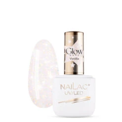 NaiLac Hybrid UV/LED Rubber Base Glow Vanilla(Nailac Hybrid Uv Led Rubber Base Glow Vanilla)