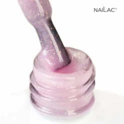 NaiLac Hybrid UV/LED Top OpalX Blush Gold(Nailac Hybrid Uv Led Top Opalx Blush Gold) -Roxie Cosmetics Shop nailac opalX top no wipe uv led blush gold shade