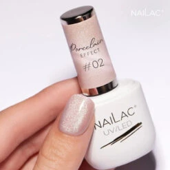 Nailac UV/LED Gel Nail Polish Porcelain Effect 02(Nailac Uv Led Gel Nail Polish Porcelain Effect 02) -Roxie Cosmetics Shop nailac porcelain cat eye 02 hybrid gel polish glitter pink nail