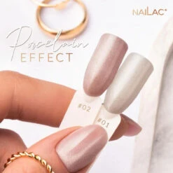 Nailac UV/LED Gel Nail Polish Porcelain Effect 01(Nailac Uv Led Gel Nail Polish Porcelain Effect 01) -Roxie Cosmetics Shop nailac porcelain effect cat eye 01 hybrid gel polish collection