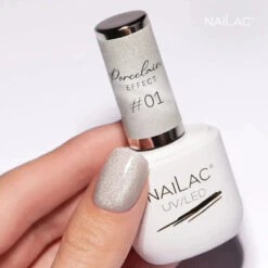 Nailac UV/LED Gel Nail Polish Porcelain Effect 01(Nailac Uv Led Gel Nail Polish Porcelain Effect 01) -Roxie Cosmetics Shop nailac porcelain effect cat eye 01 hybrid gel polish silver nail