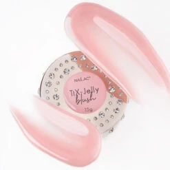 NaiLac TiX-Jelly Nail Builder UV/LED Blush(Nailac Tix Jelly Nail Builder Uv Led Blush) -Roxie Cosmetics Shop nailac tix jelly blush nail gel