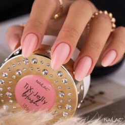 NaiLac TiX-Jelly Nail Builder UV/LED Blush(Nailac Tix Jelly Nail Builder Uv Led Blush) -Roxie Cosmetics Shop nailac tix jelly blush nail gel styling